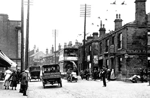Stanningley: Stanningley Tram Terminus probably 1920s