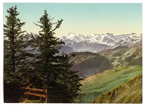 Titlis: Stanserhorn, view of Mount Titlis, Unterwald, Switzerland