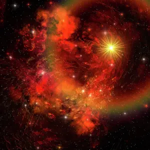 Twisted: A star explodes sending out shock waves throughout the ?