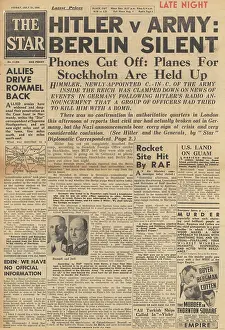 Guam: The Star front page Assassination attempt on Hitler