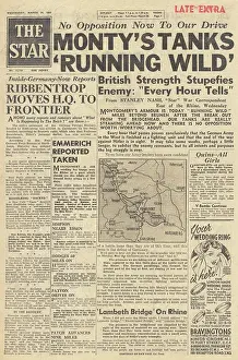 Emmerich: The Star front page British forces advance into Germany
