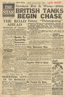 Emmerich: The Star front page British forces advance into Germany