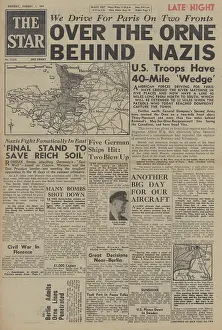 Orne: The Star front page British forces cross River Orne