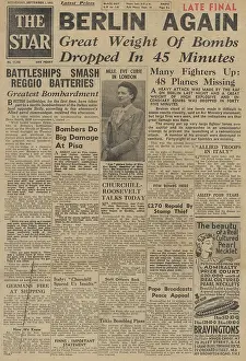 Radium: The Star front page RAF bomb Berlin
