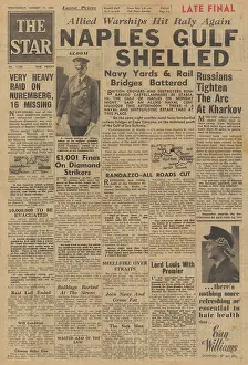 Randazzo: The Star front page Royal Navy shell Naples