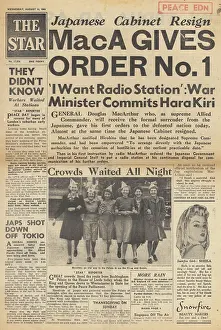 Superfortress: The Star front page Surrender of Japan