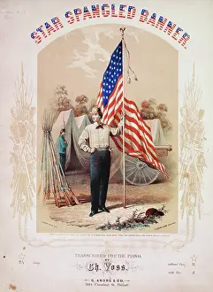 C1861: Star spangled banner Transcribed for the piano by Ch. Voss