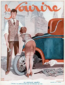 Fixing: Everyone staring at a wheel being changed