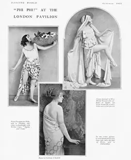 Cochran: Three stars of C.B. Cochran's Phi Phi at the London Pavilion