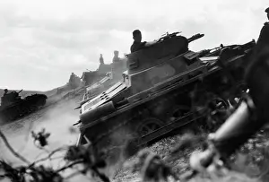 Resumption: Start of the attack on 01.09.1939 German Panzer I on the dri