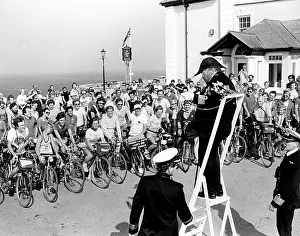 Groats: Start of a charity cycle ride, Land's End