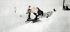 Cresta: At the Start of the Cresta Run, St. Moritz 1912