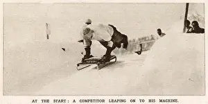 Cresta: At the Start of the Cresta Run, St. Moritz 1912
