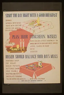 Habits: Start the day right with a good breakfast Plan your luncheon