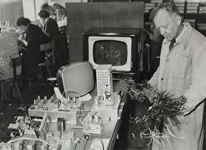 Televisions: Start of production of televisions in Austria. 1955. Pho