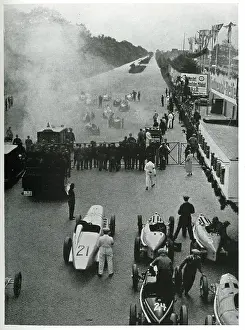 Avus: Start of a race at the Avus Track, Berlin, Germany