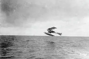 Starts: Starting German seaplane, 1917