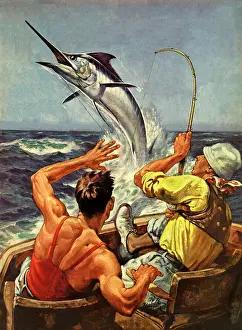 Leaps: Startled Fisherman