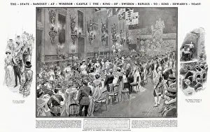 Oct25: State banquet for the King of Sweden, 1908