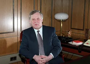 Parliamentary: State Duma member Nikolai Ryzhkov in his office, 1996