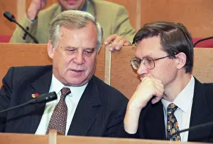 Parliamentary: State Duma members Nikolai Ryzhkov and Vladimir