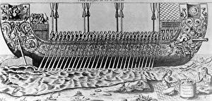 Tonkin: State galley of the King of Tonkin, 1663