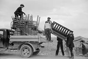 Lcgr1306: State highway officials moving protesting sharecroppers