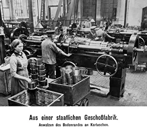 Employed: In a state-owned ammunition factory, 1916