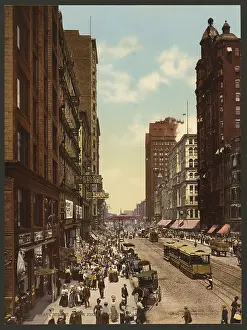 C1900: State Street north from Madison, Chicago