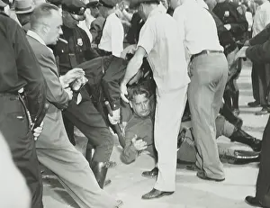 Subversives: State trooper on the ground after he was hit by