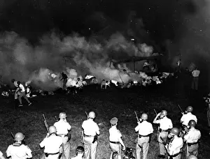 Scatter: State troopers scatter demonstrators with ?