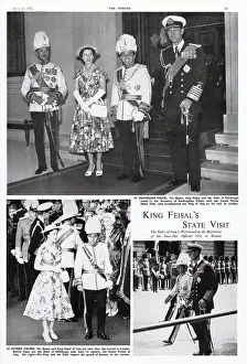 Iraq: State visit of King Faisal II of Iraq