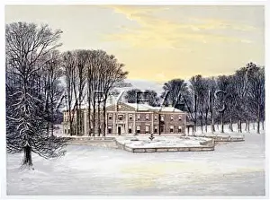 Snowscapes: STATELY HOME IN SNOW