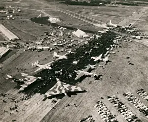 Vulcan: The static park at the Farnborough Air Show
