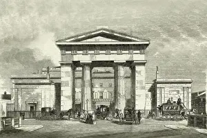 Euston: Station In London - Euston 1858