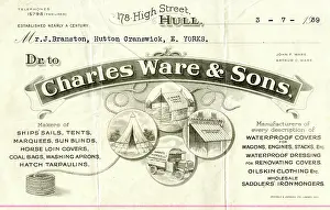 Stationery: Stationery, Charles Ware & Sons, Sails, Tents and Blinds