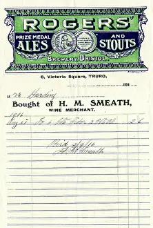 Letterhead: Stationery, H M Smeath, Truro, Cornwall