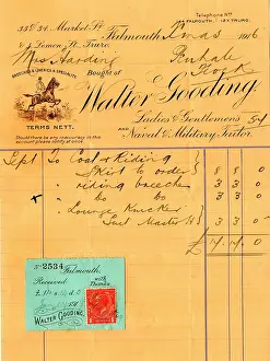 Letterhead: Stationery, Walter Gooding, tailor