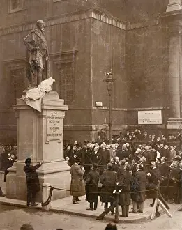 Compton: Statue of the 8th Duke of Devonshire, Whitehall, London