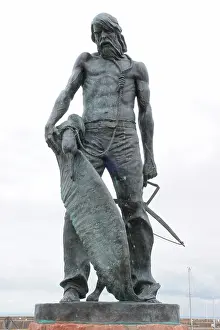 Watchet: Statue of the Ancient Mariner, Watchet, Somerset
