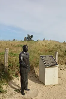 Cotentin: Statue of Andrew Jackson Higgins, Utah beach