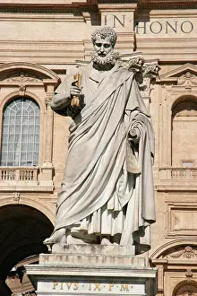 Vatican: Statue of the Apostle Peter. Vatican City