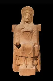 Archeologico: Statue, Archaeology Museum, Paestum, Campania, Italy