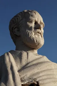 Canakkale: Statue of Aristotle, Assos, Turkey