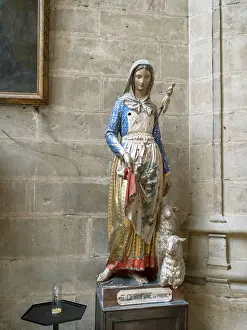 Gascony: Statue, Cathedrale Sainte-Marie, Auch, Gers, Occitania