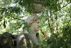 Ligorio: Statue of Ceres, Garden of Bomarzo, Bomarzo, Lazio, Italy