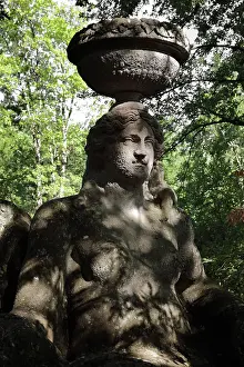 Viterbo: Statue of Ceres, Garden of Bomarzo, Bomarzo, Lazio, Italy