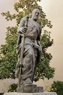 Egas: Statue of Charles V, Hospital Real, Granada, Andalusia