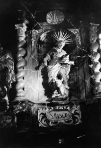 Spis: Statue in a church in the Spis, 1939