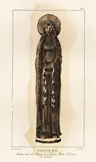 Treuttel And Wurtz: Statue of Clotilde (c.474-545), Saint Clotilde